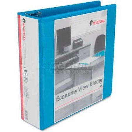 AVERY DENNISON Avery® Economy D-Ring Vinyl View Binder, 3" Capacity, Light Blue 5601